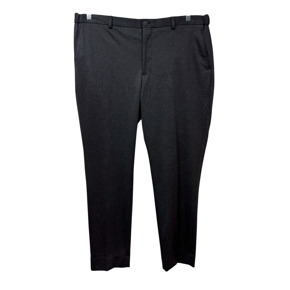 AWEARNESS Kenneth Cole Men's Slim Fit Stretch Dress Pants Charcoal Gray 40x30